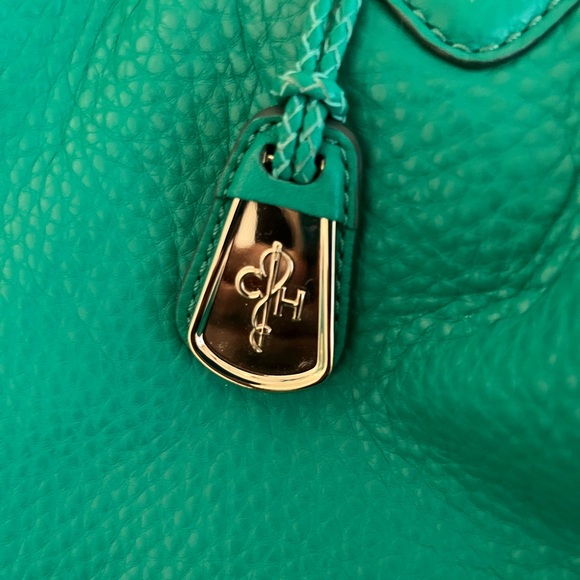 👛♥️Cole Haan shoulder purse in a greenish Turquoise 🤩 - Picture 7 of 11